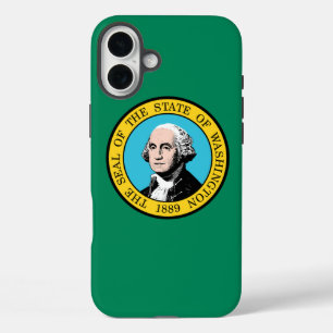 Coque Pour iPhone 16 Plus Drapeau de Washington