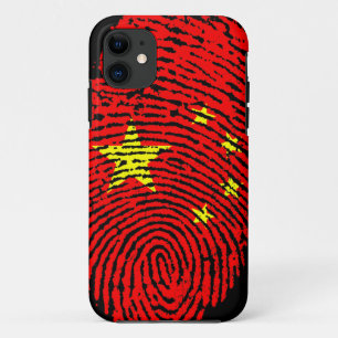 Coques Pour iPhone Drapeau d'empreintes digitales chinois