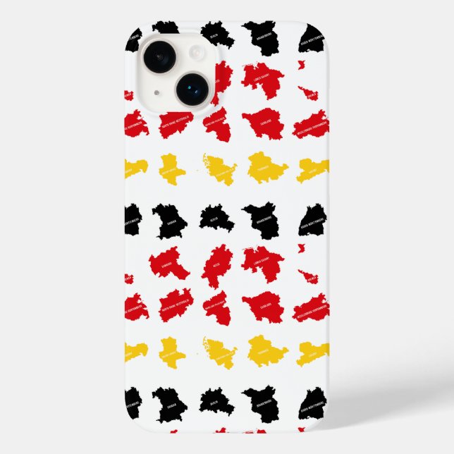 Coques Case-Mate iPhone Drapeau des États allemands (Verso)