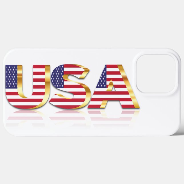 Coques Case-Mate iPhone Drapeau des États-Unis d'Amérique (Verso (horizontal))