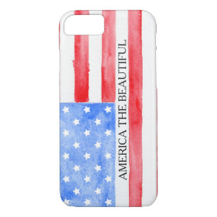 Etui iPhone Case-Mate Drapeau des Etats-Unis d'aquarelle