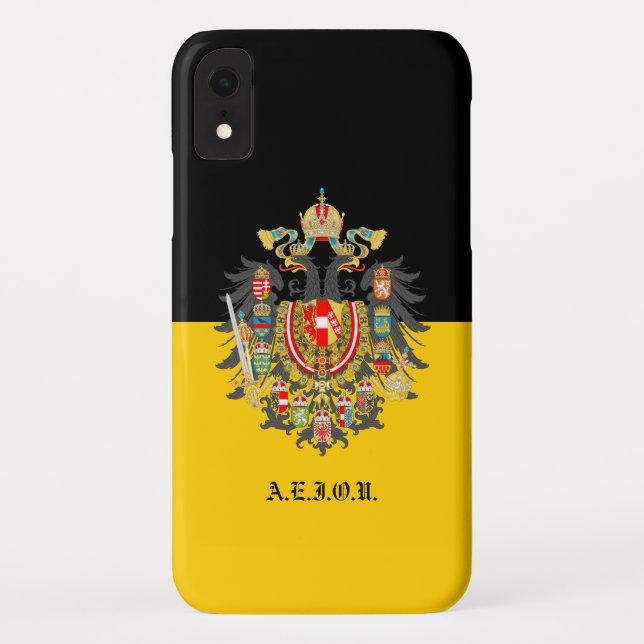 Coques Case-Mate iPhone Drapeau des Habsbourg et armoiries impériales (Dos)