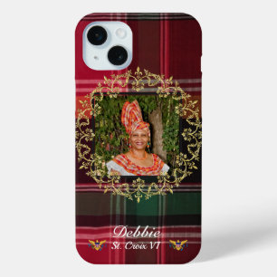 Coque Case-Mate iPhone Drapeau des îles Vierges américaines Madras Gold P