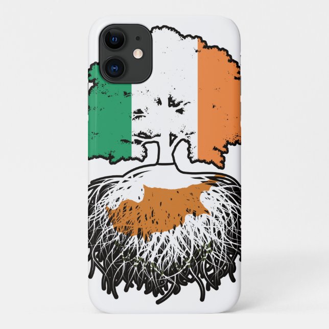 Coques Case-Mate iPhone Drapeau des racines d'arbre chypriote irlandaise i (Dos)