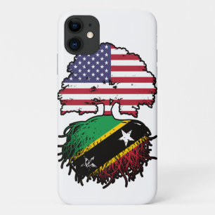 Case-Mate iPhone Case Drapeau des racines d'arbre Saint Kitts Kittiti Am