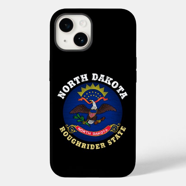 COQUES Case-Mate iPhone DRAPEAU D'ÉTAT DU NORD DAKOTA ROUGHRIDER (Verso)