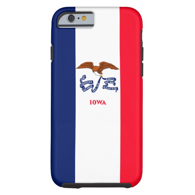 Coques Case-Mate iPhone Drapeau d'État Iowa (Dos)