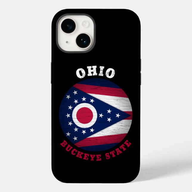 COQUES Case-Mate iPhone DRAPEAU D'ÉTAT OHIO BUCKEYE (Verso)