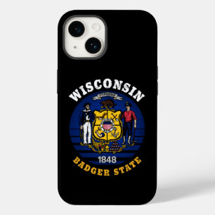 COQUE Case-Mate iPhone DRAPEAU D'ÉTAT WISCONSIN BADGER