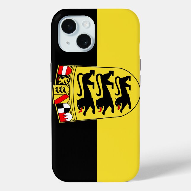 Coques Case-Mate iPhone Drapeau du Bade-Wurtemberg (Verso)