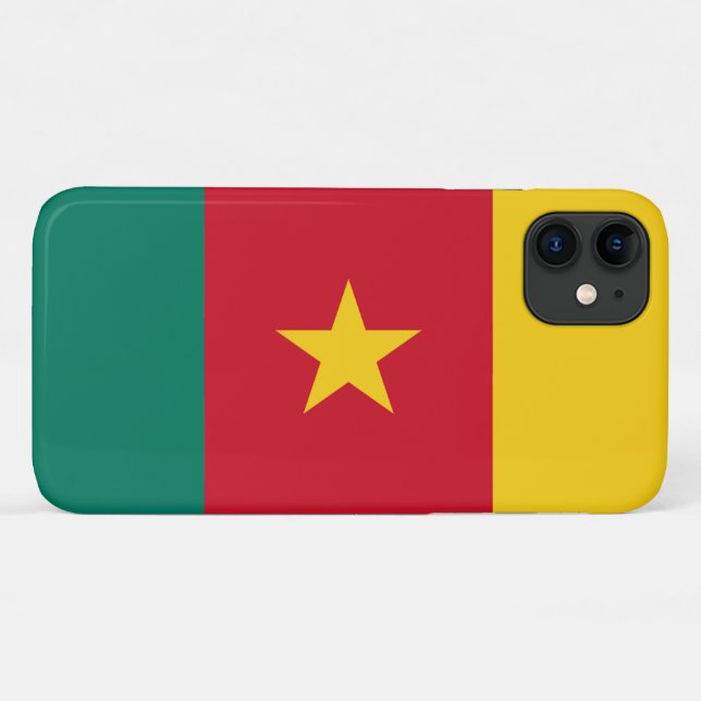 Coques Case-Mate iPhone Drapeau du Cameroun (Dos (Horizontal))