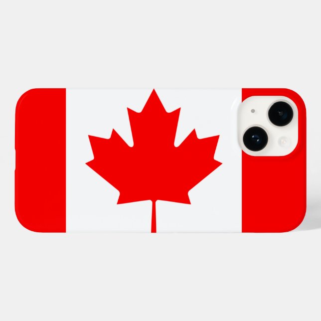 Coques Case-Mate iPhone Drapeau du Canada (Verso (horizontal))