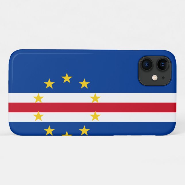 Coques Case-Mate iPhone Drapeau du Cap-Vert (Dos (Horizontal))