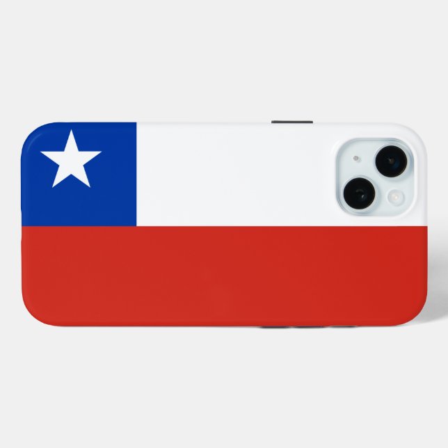 Coques Case-Mate iPhone Drapeau du Chili (Verso (horizontal))