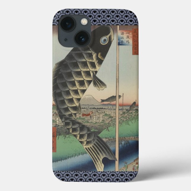 Coques Case-Mate iPhone Drapeau du Festival japonais du poisson Koi Hirosh (Verso)