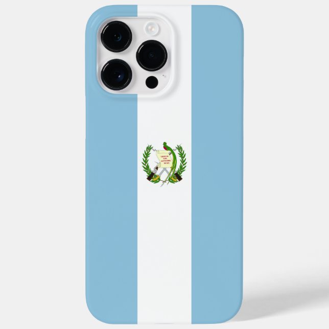 Coques Case-Mate iPhone drapeau du Guatemala (Verso)