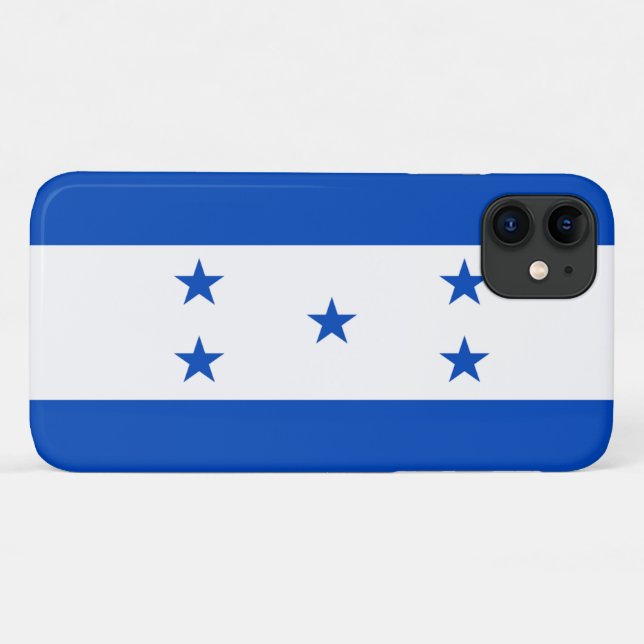 Coques Case-Mate iPhone Drapeau du Honduras (Dos (Horizontal))