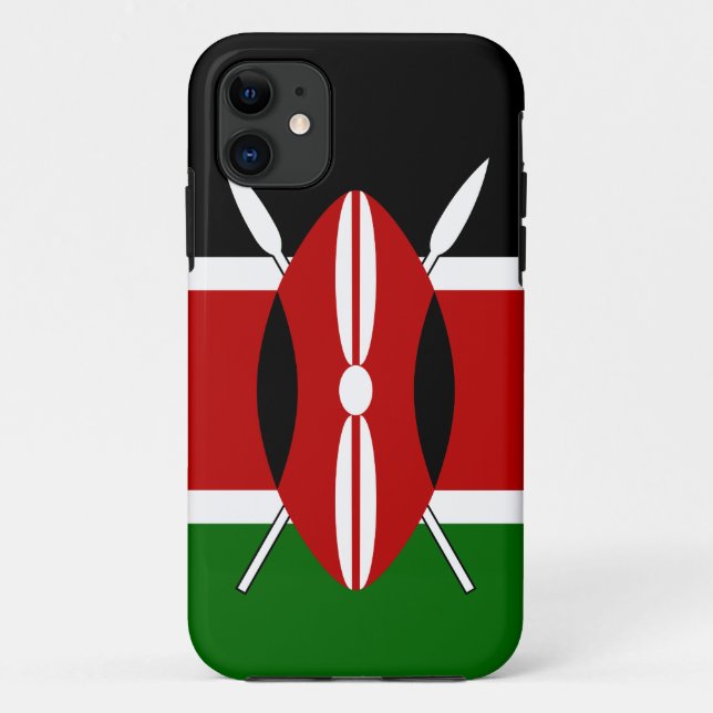 Coques Case-Mate iPhone Drapeau du Kenya Massaï Bendera ya Kenya (Dos)