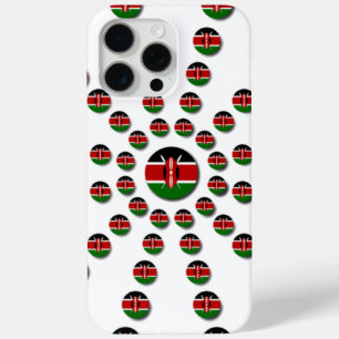 Coque iPhone 15 Pro Max Drapeau du Kenya Motif radial : Art et Décor patri