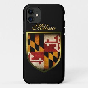 Coque iPhone 11 Drapeau du Maryland