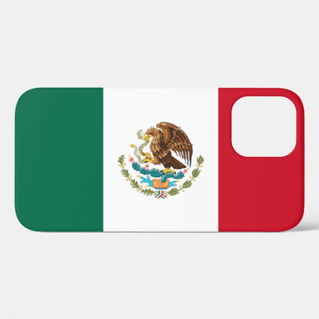 Coques Case-Mate iPhone Drapeau du Mexique (Verso (horizontal))