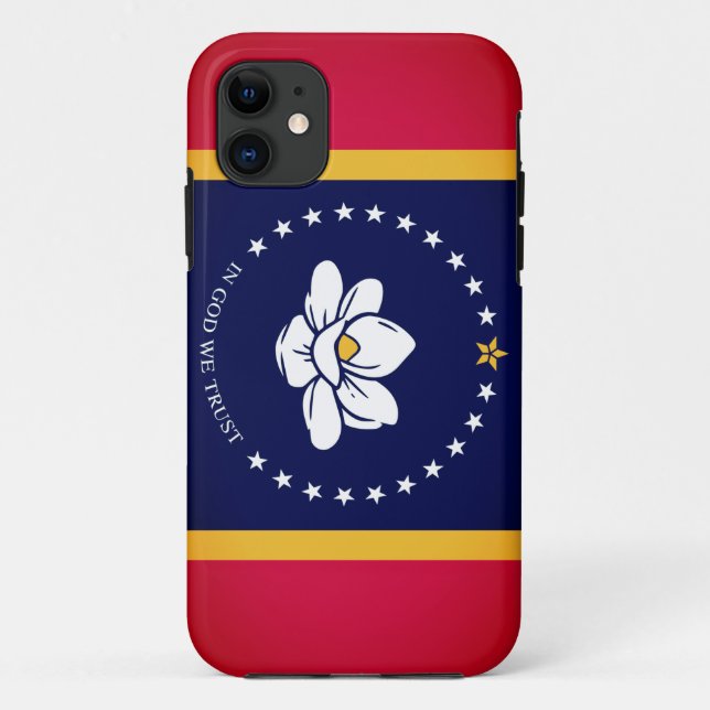 Coques Case-Mate iPhone Drapeau du Mississippi (2020) (Dos)