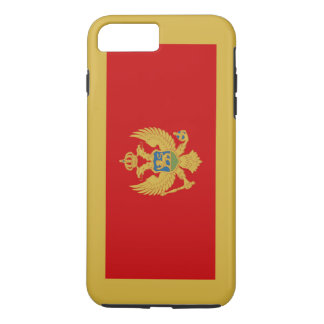 Coque iPhone 8 Plus/7 Plus Drapeau du Monténégro