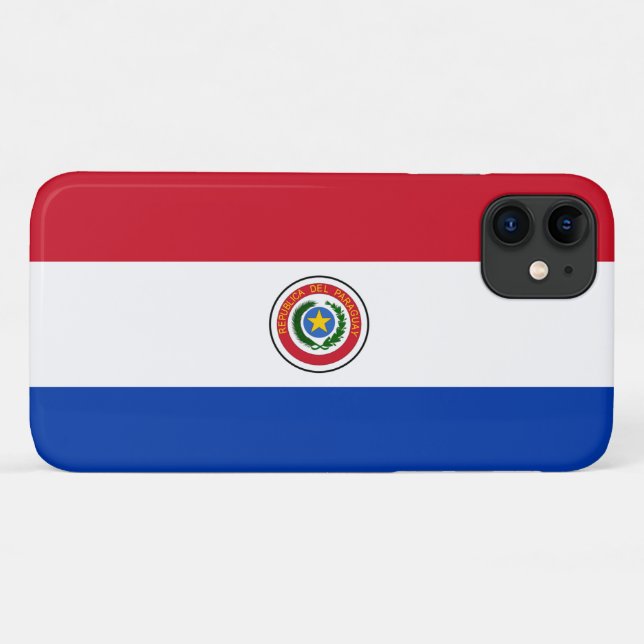 Coques Case-Mate iPhone Drapeau du Paraguay (Dos (Horizontal))