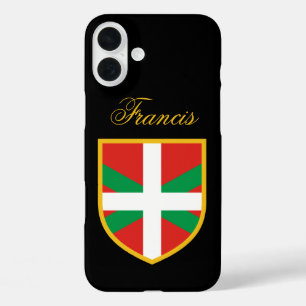 Coque Pour iPhone 16 Plus Drapeau du Pays basque