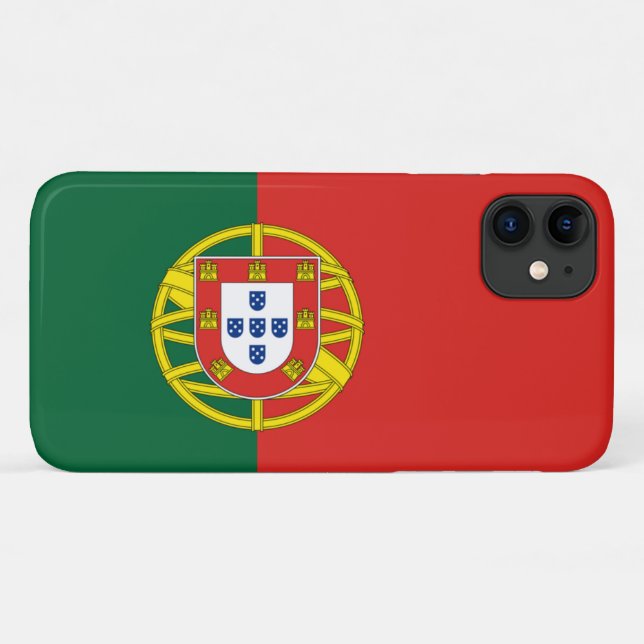 Coques Case-Mate iPhone Drapeau du Portugal (Dos (Horizontal))