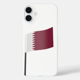 Coque Pour iPhone 16 Plus Drapeau du Qatar
