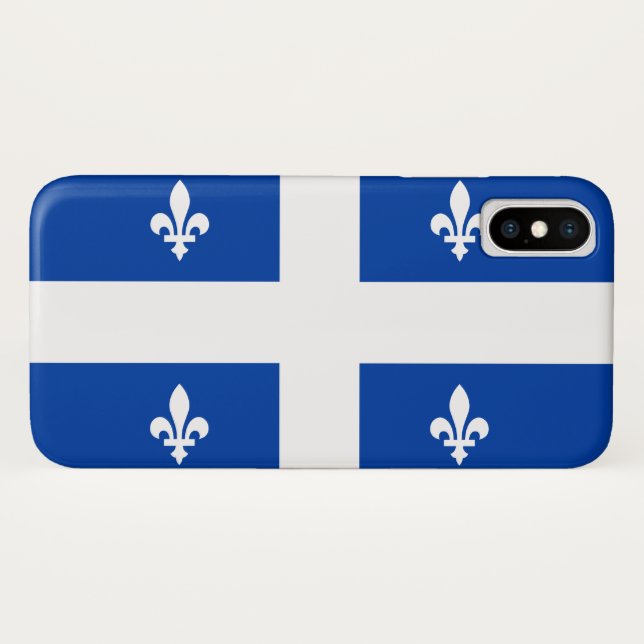 Coques Case-Mate iPhone Drapeau du Québec (Dos (Horizontal))