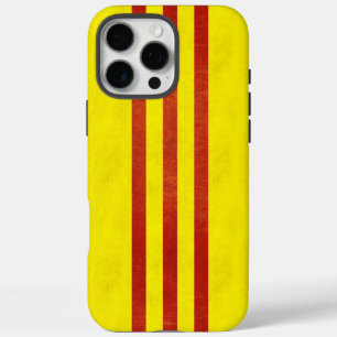 Coques iPhone 16 Pro Max Drapeau du sud du Vietnam léger de grunge