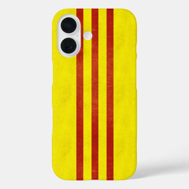 Coques Case-Mate iPhone Drapeau du sud du Vietnam léger de grunge (Verso)