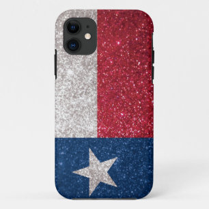 Coque Case-Mate Pour iPhone Drapeau du Texas de parties scintillantes de Faux