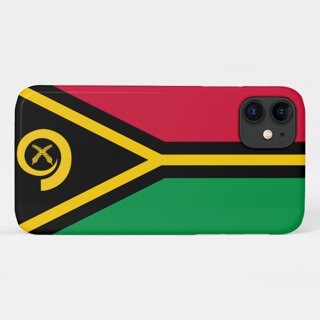 Coques Case-Mate iPhone Drapeau du Vanuatu (Dos (Horizontal))