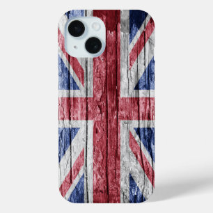 Coque Case-Mate iPhone drapeau en bois britannique