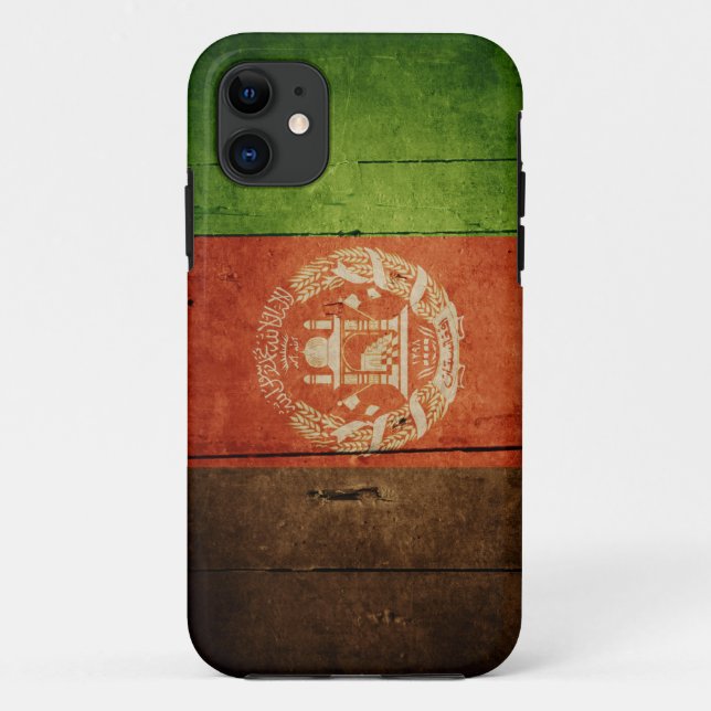 Coques Case-Mate iPhone Drapeau en bois de l'Afghanistan ; Afghan (Dos)