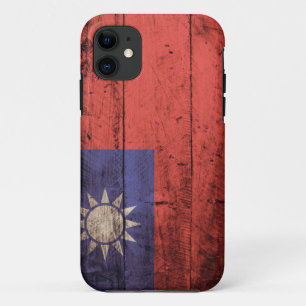Coques Pour iPhone Drapeau en bois de Taïwan