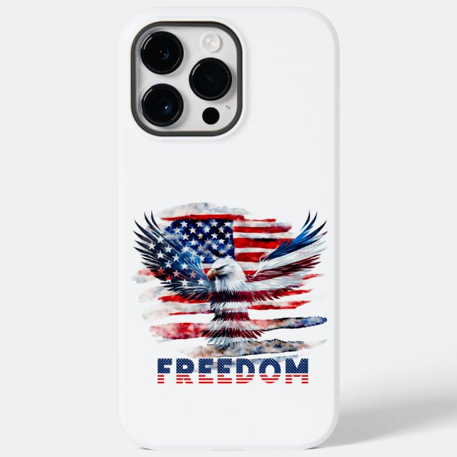 Coques Case-Mate iPhone Drapeau et aigle des Etats-Unis.Liberté. (Verso)