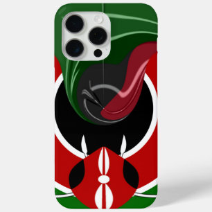 Coque iPhone 15 Pro Max Drapeau Fluid Kenyan : Un design moderne