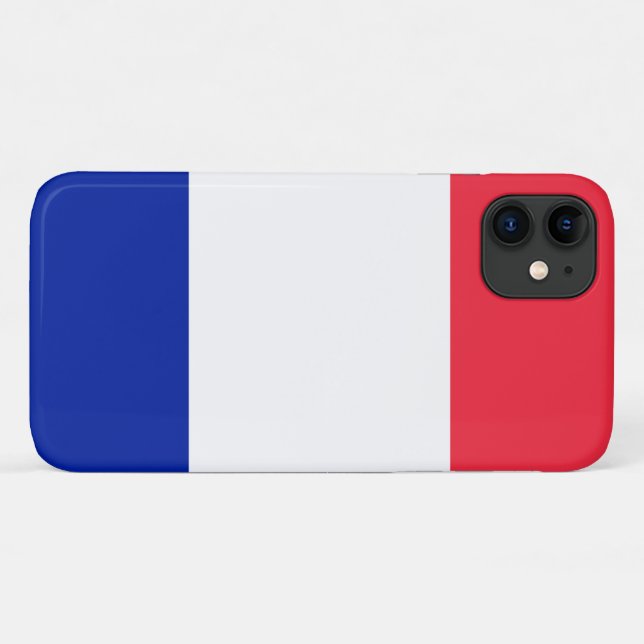 Coques Case-Mate iPhone Drapeau français (Dos (Horizontal))