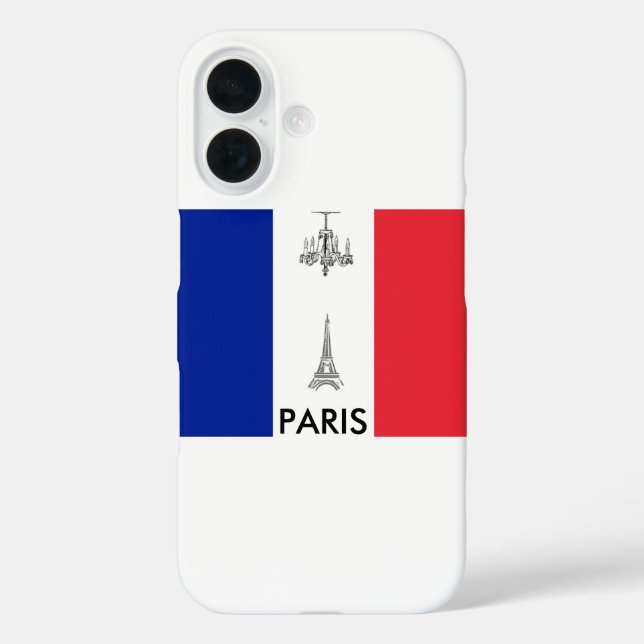 Coques Case-Mate iPhone Drapeau français à thème Paris (Verso)