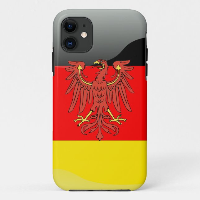 Coques Case-Mate iPhone Drapeau glacé allemand (Dos)
