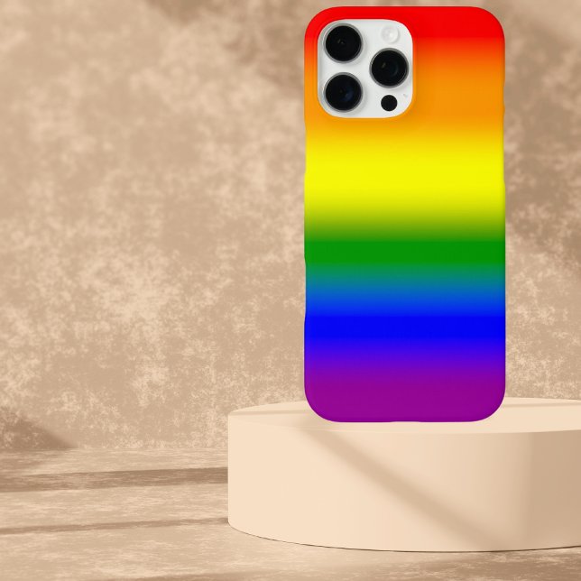 Coques Case-Mate iPhone Drapeau Gradient LGBTQ+ Rainbow Pride - Drapeau Ra (Créateur téléchargé)
