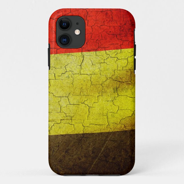 Coques Case-Mate iPhone Drapeau Grunge Belgique (Dos)