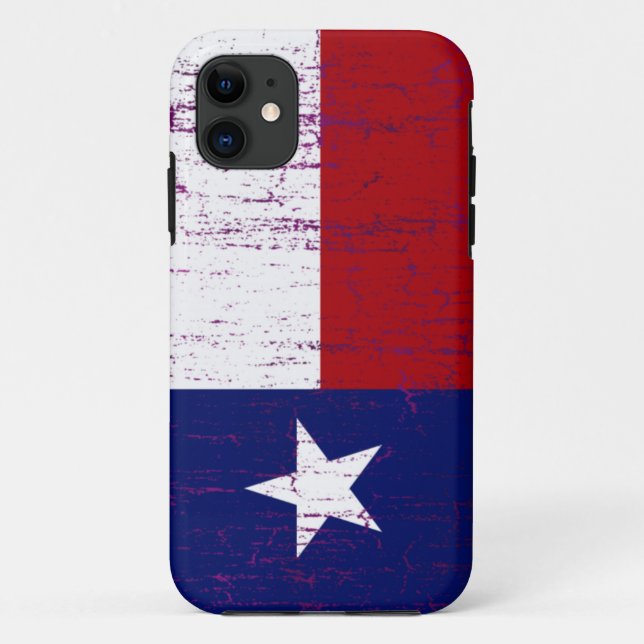 Coques Case-Mate iPhone Drapeau grunge du Texas de style (Dos)