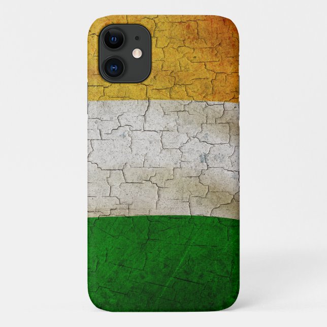 Coques Case-Mate iPhone Drapeau Grunge Irlande (Dos)