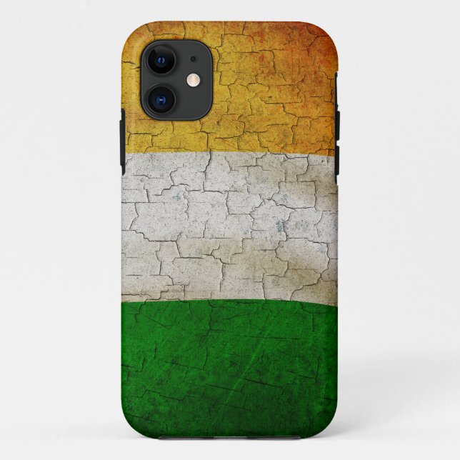 Coques Case-Mate iPhone Drapeau Grunge Irlande (Dos)