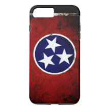Drapeau grunge noir d'état du Tennessee